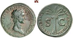 THE SAMEL COLLECTION OF JEWISH COINS AND MEDALS The Aftermaths of the Great Revolt – The Romans' Victory Celebrations and the Humiliation of the Defeated (70-81 CE). Nerva, 96-98. Æ-Sestertius, 96, Ro