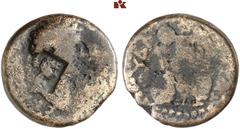 THE SAMEL COLLECTION OF JEWISH COINS AND OBJECTS, PART 2 COINS OF THE ROMAN EMPIRE REFERRING TO JUDAEA. Flavian dynasty, 71-96. Æ-23 mm, 71-73?, Caesarea Maritima; 9,35 g. [AYTOKP TITO-Σ KAIΣΑΡ] aroun