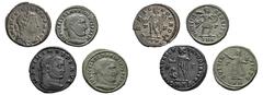 ROMAN COINS MÜNZEN DER RÖMISCHEN KAISERZEIT Maximinus II. Daia, 305-313. Æ-Follis, 311, Nicomedia, 3. Offizin; 4,78 g. a) Kopf r. mit Lorbeerkranz//Virtus geht r. mit Speer und Trophäe (RIC Nicomedia 