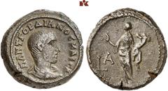 ÄGYPTEN UND ROM PRÄGUNGEN DER RÖMISCHEN MÜNZSTÄTTE ALEXANDRIA BIS ZUM ENDE DER BINNENWÄHRUNG ÄGYPTENS. Balbinus und Pupienus, 238, für Gordianus III. B-Tetradrachme, Jahr 1 (= 238), Alexandria (Aegypt