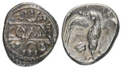 CELTIC COINS BRITANNIA ATREBATES. Verica, 10-43. AR-Quinar, 10/20; 1,08 g. COMF in vertieftem Rechteck//Adler v. v. mit ausgebreiteten Schwingen. Rudd, Ancient British Coins 1226; van Arsdell 471-1. F