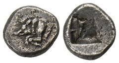 GREEK COINS LYCIA Frühdynastische Prägungen. AR-1/3 Stater oder Tetrobol, 510/470 v. Chr.; 2,77 g. Eberprotome l.//Unregelmäßiges Incusum. Babelon, Traité -; BMC -; SNG v. Aulock -, vergl. 4046; Visma