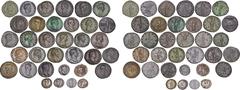 ROMAN COINS LOTS RÖMISCHER MÜNZEN Münzen der Römischen Kaiserzeit: Enthalten sind meist bearbeitete Münzen, darunter hauptsächlich Sesterze, aber auch Asses und z. T. subaerate Denare. Es finden sich 