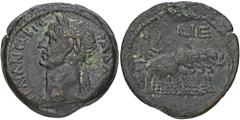 ROMAN COINS ROMAN COINS MÜNZEN DER RÖMISCHEN KAISERZEIT Traianus, 98-117. Æ-Drachme, Jahr 15 (= 111/112), Alexandria (Aegyptus); 24,15 g. Kopf l. mit Lorbeerkranz//Kaiser in Elefantenquadriga r. mit L