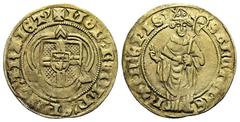 EUROPEAN COINS AND MEDALS EUROPEAN COINS AND MEDALS THE NETHERLANDS UTRECHT Bistum. Rudolf von Diepholz, 1433-1455. Goldgulden (Florin d'or) o. J. St. Martinsgoldgulden. 3,01 g. Delm. 939; Fb. 188. GO