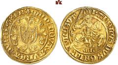 EUROPEAN GOLD COINS AND MEDALS. NIEDERLANDE. GELDERN. Herzogtum. Karl von Egmond, 1492-1538. Goldgulden (Florin d'or) o. J., Nijmegen. Reitergoldgulden. 3,28 g. Delm. 620; Fb. 68. GOLD. Sehr schön.