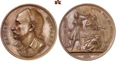 EUROPÄISCHE SILBERMÜNZEN UND -MEDAILLEN GRIECHENLAND. Zeit der Befreiungskriege, 1821-1830 Bronzemedaille 1823, von K. Lange, auf Markos Botzaris, *1788 Suli, Epirus, †1823 bei Karpenisi, Held des gri
