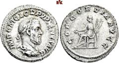 ROMAN COINS ROMAN COINS MÜNZEN DER RÖMISCHEN KAISERZEIT Pupienus, 238. AR-Denar, Rom; 2,63 g. Drapierte Büste r. mit Lorbeerkranz//Concordia sitzt l. mit Patera und Doppelfüllhorn. BMC 42; Coh. 6; RIC