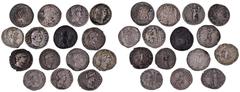 ROMAN COINS ROMAN COINS LOTS RÖMISCHER MÜNZEN Denare des 1. und 2. Jahrhunderts: Es finden sich Münzen von Augustus bis Clodius Albinus, darunter folgende Exemplare: 1. Augustus (RIC² 207, 3,87 g, Rs.
