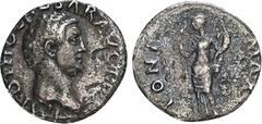 ROMAN COINS MÜNZEN DER RÖMISCHEN KAISERZEIT Otho, 69. AR-Denar, Rom; 3,1 g. Kopf r.//Ceres steht l. mit Ähren und Füllhorn. BMC 9; Coh. 11; RIC² 20 Anm. R Etwas korrodiert, Kratzer, fast sehr schön/sc