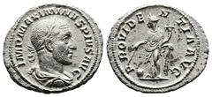 Roman Imperial Maximinus I 'Thrax', 235-238 AD. AR Denarius (21 mm, 2,65 g.). Rome, 235-236 AD. IMP MAXIMINVS PIVS AVG Laureate, draped and cuirassed bust of Maximinus I to right, seen from behind. Re