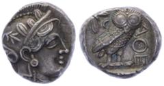 Münzen Antike 440 - 420 v. Chr. Griechische Münzen, Attica. Tetradrachme, Athen. 17,23g f.stgl