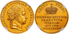 House of Habsburg | Kaisertum Österreich Ferdinand I of Austria, Austrian Empire Gold token 1835 (Ducat). Homage in Vienna. Vienna. Rare! Ferdinand I. ( Österreich ), Kaisertum Österreich Goldjeton 18