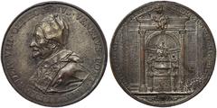 Alessandro VIII (1689-1691), Rome, Large Medal, 1700, Posthumous fusion. Inauguration of the Funeral Monument to Alexander VIII. PETRVS • CARD • OTTHOBONVS • S • R • E • VICECANC _ PATRVO • MAg, • BEN