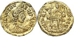 World Coins Roman Coins, Libius Severus Solidus, n.d., Mediolanum, Au. 4,40 g, Rare, Edge nicks, Cohen 10/228VOL III, F
