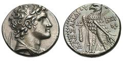 Seleucid Kingdom. Alexander I Balas. 152-145 BC. Tetradrachm (Phoenician standard), 14.38g. (h). Tyre, 151/0 BC. Obv: Draped and diademed bust of king facing to right. Rx: ΒΑΣΙΛΕΩΣ ΑΛΕΞΑΝΔΡΟΥ Eagle wi
