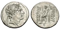 Seleucid Kingdom. Antiochus IV. 175-164 BC. Tetradrachm, 16.77g. (h). Antioch, c. 173/2-169/8 BC. Obv: Diademed head of king right, diadem ends adorned with stars, no legend. Fillet border. Rx: BAΣIΛE