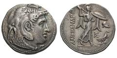 Ptolemaic Kingdom. Ptolemy I, In the Name of Alexander III the Great. 305-282 BC. Tetradrachm, Ptolemaic Standard, 15.54g. (h). Alexandria, c. 303 BC. Obv: Diademed head of Alexander right wearing ele