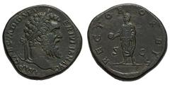 Lot of three sestertii, Didius Julianus and two Septimius Severus. (h). . (1) Didius Julianus, 193 AD, 19.00g, 11h. Obv: IMP CAES M DID SEV - ER IVLIAN AVG Head laureate right. Rx: RECTOR - ORBIS S - 