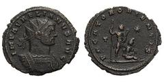 Aurelian. 270-275 AD. Antoninianus, 3.09g. (h). Siscia, 272-4 AD. Obv: IMP AVRELIANVS AVG Radiate, cuirassed bust right, seen from front, fold of aegis on front shoulder. Rx: PACATOR ORIENTIS Emperor,