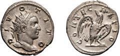 Titus, Divus. 79-81 AD. Antoninianus, 4.36g (7h). Rome, restored by Trajan Decius, 250-1 AD. Obv: DIVO TITO Radiate head of Divus Titus right. Rx: CONSEC - RATIO Eagle with raised wings standing right
