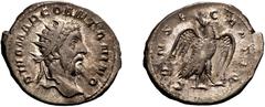 Divus Marcus Aurelius. Died 180 AD. Antoninianus, 4.37g (10h). Rome, restored by Trajan Decius, 250-1 AD. Obv: DIVO MARCO ANTONINO Radiate head of Divus Marcus Aurelius right. Rx: CONSE - CRATIO Eagle