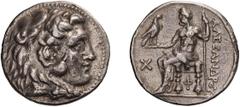 Ancient Greek Macedonian Kingdom, Alexander III The Great. Tetradrachm. c. 305-300 BC. Tetradrachm, 16.36g (12h). Obv: Head of Heracles right, wearing skin of lion's head with mane. Rx: AΛEΞANΔPOY Zeu