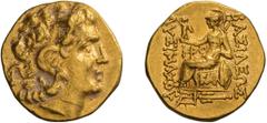 Ancient Greek Brutus, Callatis, Civil War, 44-42 BC. Stater. Restoring types of Lysimachus. Stater, 8.26g (12h). Obv: Diademed head of Alexander III right with horn of Ammon. Rx: ΛYΣIMAXOY - BAΣIΛEΩΣ 