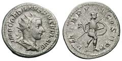 Gordian III, Lot of 2 rare silver coins, mint of Rome. (238-244 AD). . Comprising (a) Silver antoninianus, 4.34 gm, Rome, 244 AD, IMP GORDIANVS PIVS FEL AVG, bust radiate, draped, cuirassed right / P 