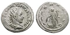 Gordian III, Lot of 2 irregular antoniniani. (238-244 AD). . Comprising (a) Silver antoninianus, 2.67 gm, standard late obverse of Gordian III with legend IMP GORDIANVS PIVS FEL AVG and portrait with 