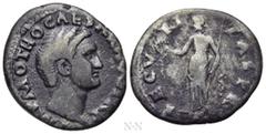 Roman Imperial Coins OTHO (69). Denarius. Rome. Obv: IMP M OTHO CAESAR AVG TR P. Bare head right. Rev: SECVRITAS PR. Securitas standing left, holding wreath and sceptre. RIC² 8. Condition: Fine. Weigh