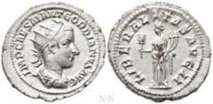 Roman Imperial Coins GORDIAN III (238-244). Antoninianus. Rome. Obv: IMP CAES M ANT GORDIANVS AVG. Radiate, draped and cuirassed bust right. Rev: LIBERALITAS AVG II. Liberalitas standing left, holding