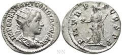 Roman Imperial Coins GORDIAN III (238-244). Antoninianus. Antioch. Obv: IMP CAES M ANT GORDIANVS AVG. Radiate, draped and cuirassed bust right. Rev: P M TR P II COS P P. Providentia standing left, hol