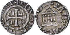 Medieval Coins Römisch-Deutsches Reich, RHEINLAND, KÖLN, ERZBISCHÖFLICHE MÜNZSTÄTTE Pilgrim und Kaiser Konrad II. 1027-1036, Denar o.J. Kreuz, in den Winkeln Name / Kirche. Dazu Soest. Siegfried von W