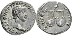 RÖMISCHE MÜNZEN, RÖMISCHES KAISERREICH TRAIANUS. 98-117, Lykien.Drachme. Belorbeerter Kopf r. Rs: 2 Lyrae, darüber Eule. SNG COP. 45. 3.96g, fast vz Ex Hirsch 287, 2013, Los Nr. 2267.