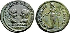 Roman Provincial Coins THRACE. Mesambria. Gordian III, with Tranquillina (238-244). Ae. Obv: AVT K M ANT ΓOPΔIANOC AVΓ / CEB TPANKVΛΛINA. Laureate, draped and cuirassed bust of Gordian and draped bust