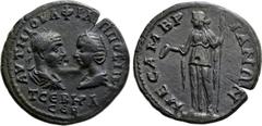 Roman Provincial Coins THRACE. Mesambria. Philip I 'the Arab', with Otacilia Severa (244-249). Ae. Obv: AVT M IOVΛ ΦΙΛIΠΠOC M ωT CЄBHPA CЄB. Laureate, draped and cuirassed bust of Philip and draped bu