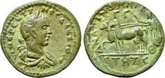Roman Provincial Coins CILICIA. Anazarbus. Herennius Etruscus (Caesar, 249-251). Ae. Dated CY 268 (AD 250). Obv: ΚΥΙΝ ЄΡЄ ЄΤΡ ΜЄϹ ΔЄΚΚΙΟϹ Κ. Laureate, draped and cuirassed bust right. Rev: ΑΝΑΖ ЄΝΔ ΜΗ