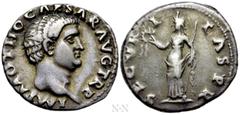 Roman Imperial Coins OTHO (69). Denarius. Rome. Obv: IMP M OTHO CAESAR AVG TR P. Bare head right. Rev: SECVRITAS PR. Securitas standing left, holding wreath and sceptre. RIC² 8. Condition: Very fine. 