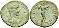 Roman Provincial Coins THRACE. Coela. Philip I 'the Arab' (244-249). Ae. Obv: IM M IVL PHILIPPVS. THRACE. Coela. Philip I 'the Arab' (244-249). Ae. Rev: AEL MVNICIP COEL. Marsyas standing right, raisi