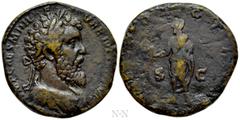 Roman Imperial Coins DIDIUS JULIANUS (193). Sestertius. Rome. Obv: IMP CAES M DID SEVER IVLIAN AVG. Laureate, draped and cuirassed bust right. Rev: RECTOR ORBIS / S - C. Didius Julianus standing left,