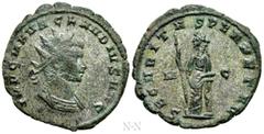Roman Imperial Coins CLAUDIUS II GOTHICUS (268-270). Antoninianus. Cyzicus. Obv: IMP C M AVR CLAVDIVS AVG. Radiate and cuirassed bust right. Rev: SECVRITAS PERPETAV (sic!) / M - C. Securitas standing 