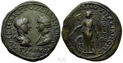 Roman Provincial Coins MOESIA INFERIOR. Marcianopolis. Gordian III, with Tranquillina (238-244). Ae Pentassarion. Prosius Tertullianus, legatus Augusti pro praetore. Obv: ΑΥΤ Κ Μ ΑΝΤ ΓΟΡΔΙΑΝΟC ΑΥΓ ϹЄ 
