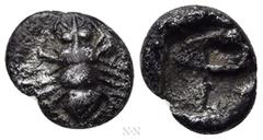 Greek Coins IONIA. Ephesos. Obol (Circa 550-500 BC). Obv: Bee. Rev: Incuse square punch. Karwiese Series III; SNG Kayhan -. Condition: Very fine. Weight: 0.41 g. Diameter: 7 mm.