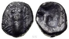 Greek Coins IONIA. Ephesos. Obol (Circa 550-500 BC). Obv: Bee. Rev: Incuse square punch. Karwiese Series III; SNG Kayhan -; Rosen 572 (Hemiobol). Condition: Fine. Weight: 0.30 g. Diameter: 7 mm.