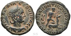 Roman Provincial Coins PHRYGIA. Cotiaeum. Otacilia Severa (Augusta, 244-249). Ae. Obv: M OTAKIΛIA CЄOVHPA CЄ. Diademed and draped bust right. Rev: ЄΠΙ Γ ΙΟΥΛ ΠΟΝΤΙΚΟΥ ΑΡΧΙЄΡЄΩϹ ΚΟΤΙΑЄΩΝ. Herakles stan