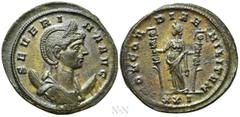 Roman Imperial Coins SEVERINA (Augusta, 270-275). Antoninianus. Ticinum. Obv: SEVERINA AVG. Diademed and draped bust right, set on crescent. Rev: CONCORDIAE MILITVM / XXI. Fides standing facing, head 