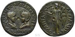 Roman Provincial Coins THRACE. Anchialus. Gordian III, with Tranquillina (238-244). Ae. Obv: ΑΥΤ Κ Μ ΑΝΤ ΓΟΡΔΙΑΝΟϹ ΑΥΓ ϹΕΒ ΤΡΑΝΚΥΛΛΙΝΑ. Draped busts of Gordian, laureate and cuirassed, and Tranquillin