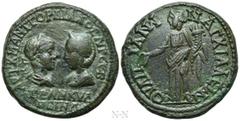 Roman Provincial Coins THRACE. Anchialus. Gordian III, with Tranquillina (238-244). Ae. Obv: AVT K M ANT ΓOPΔIANOC AVΓ CЄB / TPANKVΛΛINA. Draped busts of Gordian, laureate and cuirassed, and Tranquill