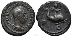 Roman Provincial Coins THRACE. Deultum. Maximinus Thrax (235-238). Ae. Obv: IMP MAXIMINVS PIVS AVG. Laureate, draped and cuirassed bust right. Rev: C F / P D. Eros on dolphin, holding oar in mouth and